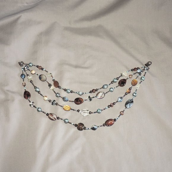Cookie Lee 4-strand statement necklace - Picture 4 of 7